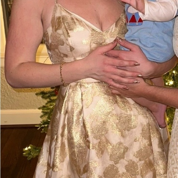 Lilly Pulitzer Gold and Champagne High Low Dress - Picture 11 of 11